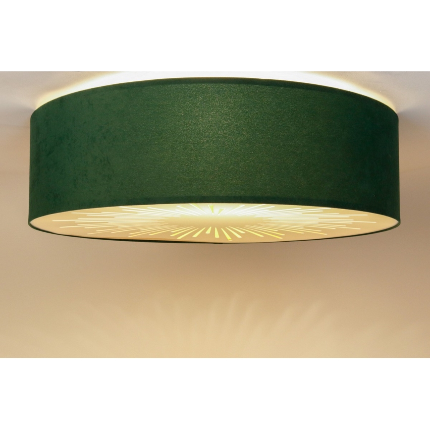 Taklampa RAYS 2xE27/60W/230V diameter 60 cm grön