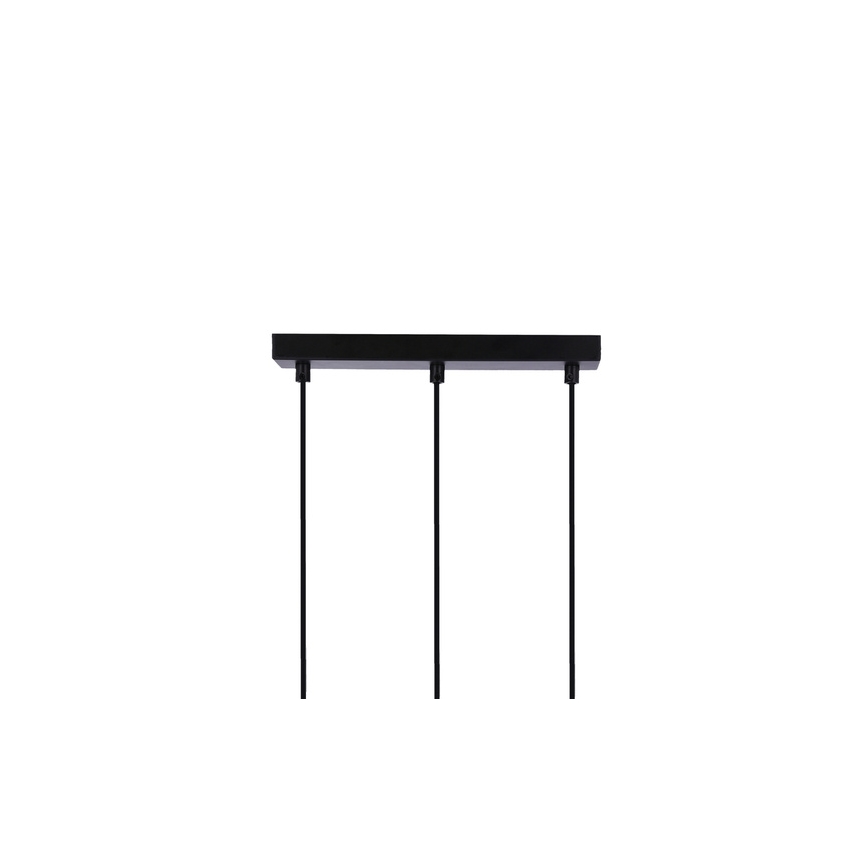 Taklampa på kabel RENO 3xE27/40W/230V svart/brun