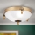 Taklampa ROCCA 2xE27/60W/230V diameter 31 cm brons/vit