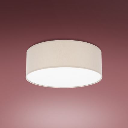 Taklampa  RONDO 4xE27/15W/230V d. 45 cm beige
