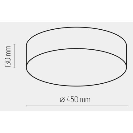 Taklampa  RONDO 4xE27/15W/230V d. 45 cm beige