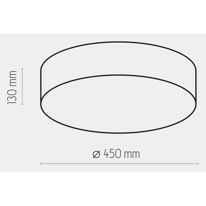Taklampa  RONDO 4xE27/15W/230V d. 45 cm beige