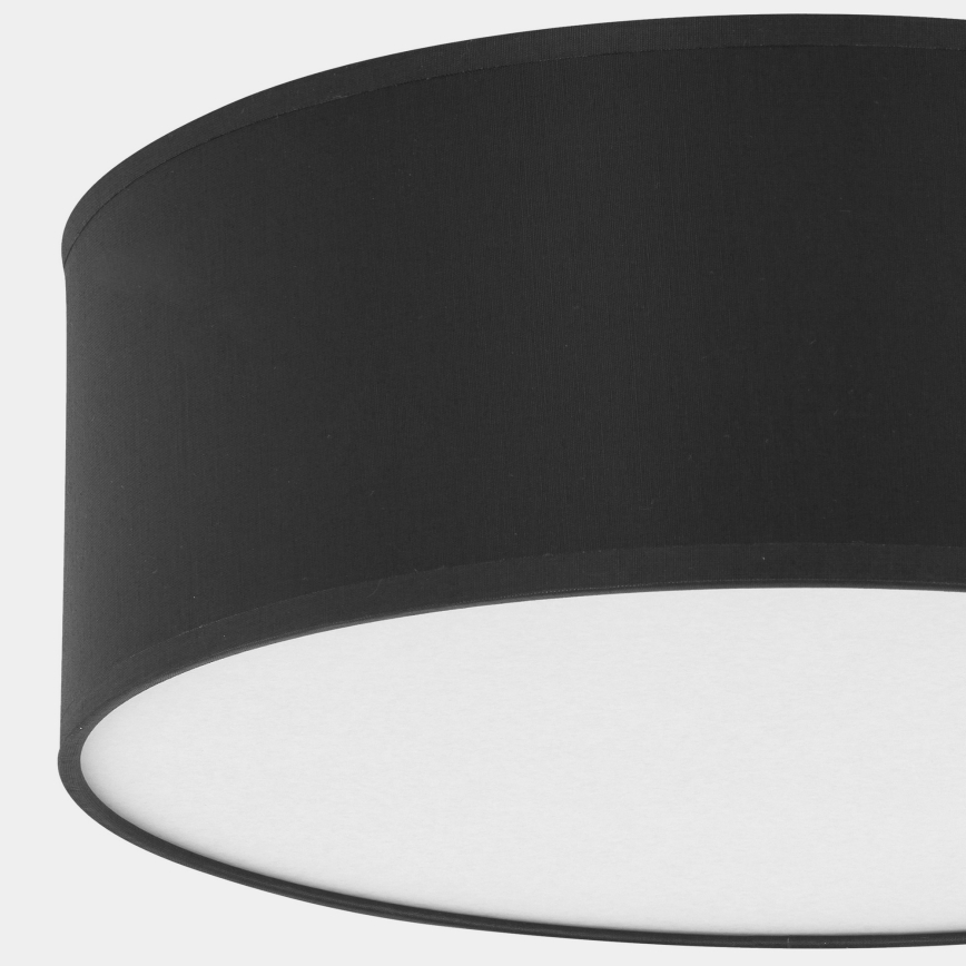 Taklampa  RONDO 4xE27/15W/230V d. 45 cm svart 