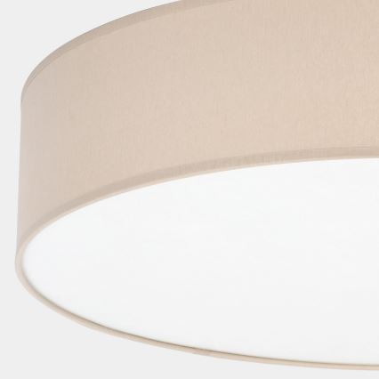 Taklampa  RONDO 4xE27/15W/230V d. 61 cm beige