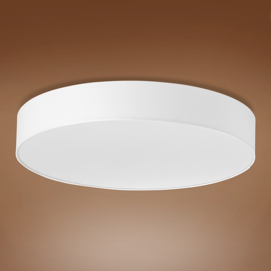 Taklampa  RONDO 6xE27/15W/230V d. 80 cm vit