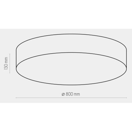 Taklampa  RONDO 6xE27/15W/230V d. 80 cm vit