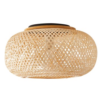 Taklampa SALOMON 1xE27/10W/230V diameter 40 cm bambu