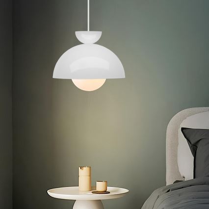 Taklampa SALVA 1xE27/15W/230V vit