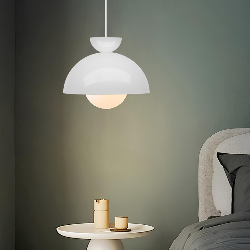 Taklampa SALVA 1xE27/15W/230V vit
