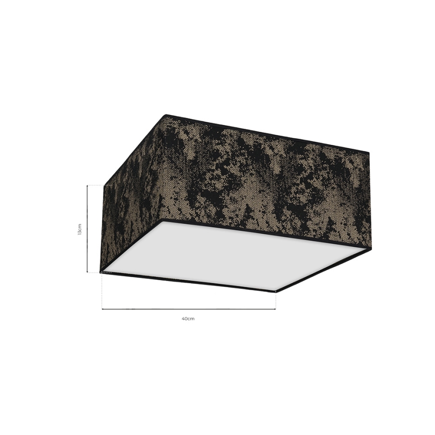 Taklampa  SATINO 2xE27/60W/230V svart /gold