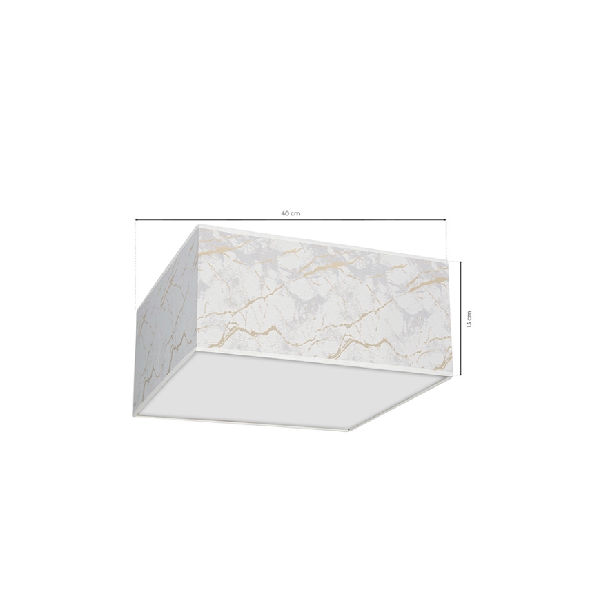 Taklampa  SENSO 2xE27/60W/230V vit 