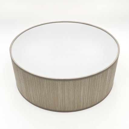 Taklampa SIRJA 1xE27/15W/230V Ø 35 cm beige