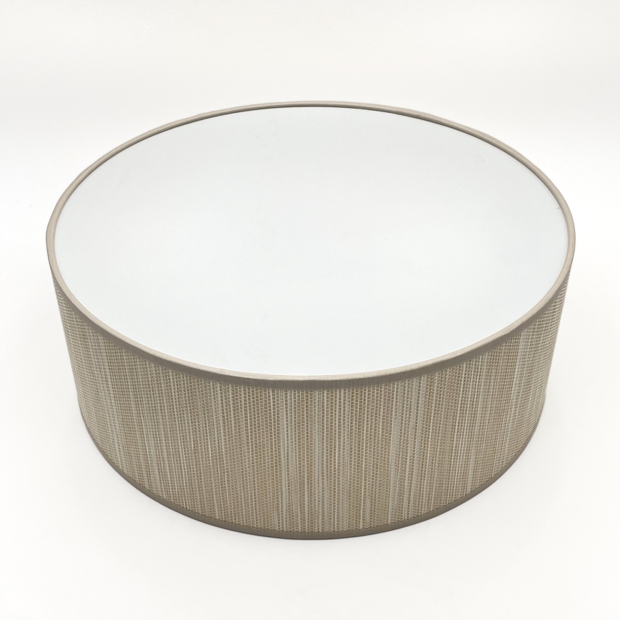Taklampa SIRJA 1xE27/15W/230V Ø 35 cm beige