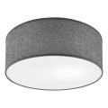 Taklampa SIRJA 1xE27/15W/230V Ø 35 cm grå