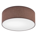 Taklampa SIRJA 1xE27/60W/230V diameter 35 cm brun