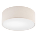 Taklampa SIRJA 1xE27/60W/230V diameter 35 cm krämig
