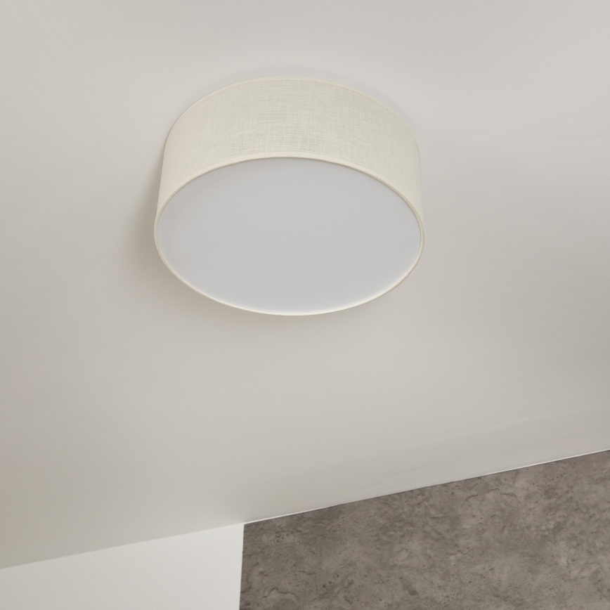 Taklampa SIRJA 1xE27/60W/230V diameter 35 cm krämig