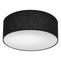 Taklampa SIRJA 1xE27/60W/230V diameter 35 cm svart
