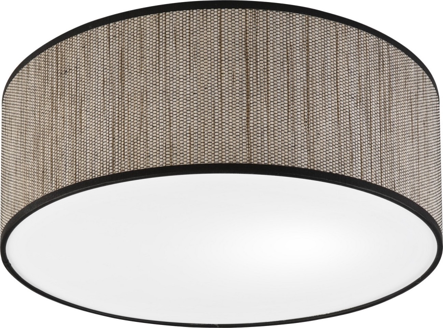 Taklampa SIRJA 2xE27/15W/230V Ø 35 cm brun