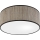 Taklampa SIRJA 2xE27/15W/230V Ø 35 cm brun