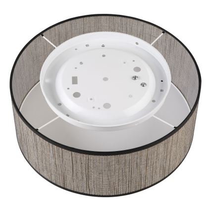 Taklampa SIRJA 2xE27/15W/230V Ø 35 cm brun