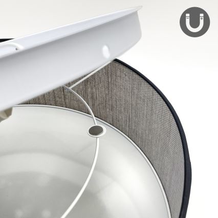 Taklampa SIRJA 2xE27/15W/230V Ø 35 cm brun