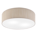 Taklampa SIRJA 2xE27/15W/230V Ø 45 cm beige