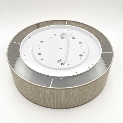 Taklampa SIRJA 2xE27/15W/230V Ø 45 cm beige
