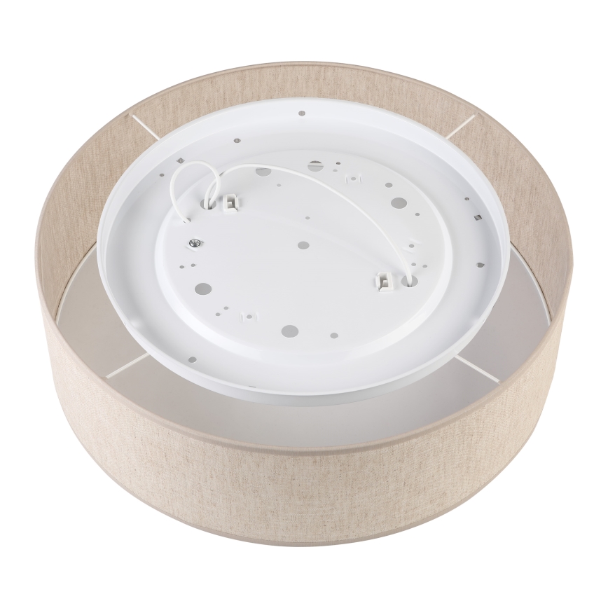 Taklampa SIRJA 2xE27/15W/230V Ø 45 cm beige