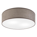 Taklampa SIRJA 2xE27/15W/230V Ø 45 cm brun