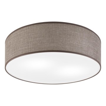 Taklampa SIRJA 2xE27/15W/230V Ø 45 cm brun