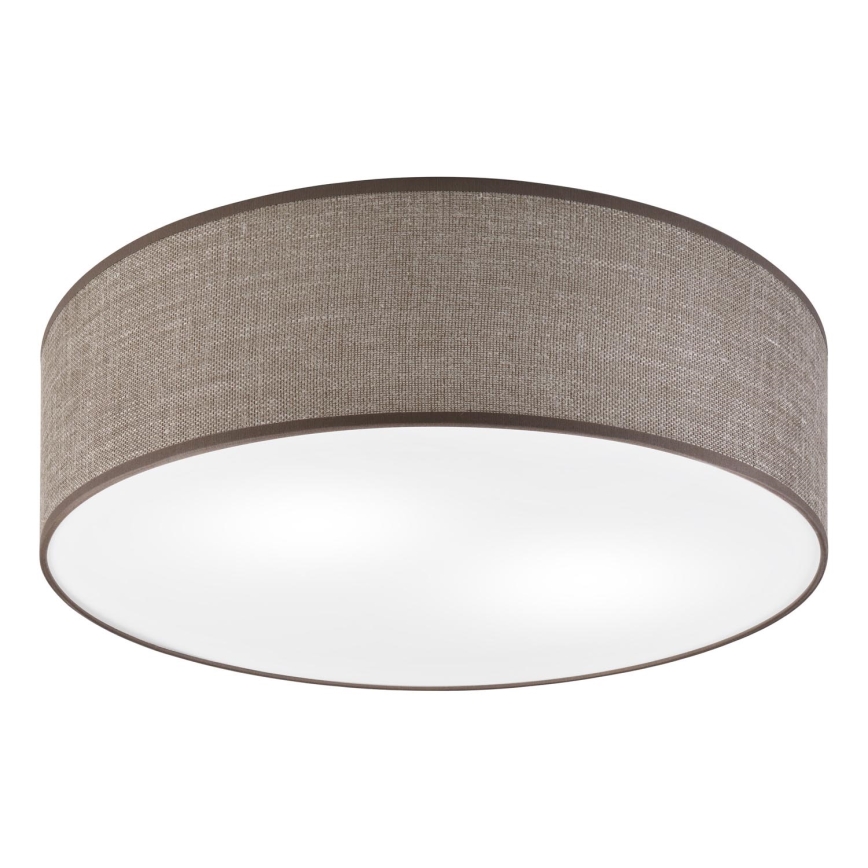 Taklampa SIRJA 2xE27/15W/230V Ø 45 cm brun