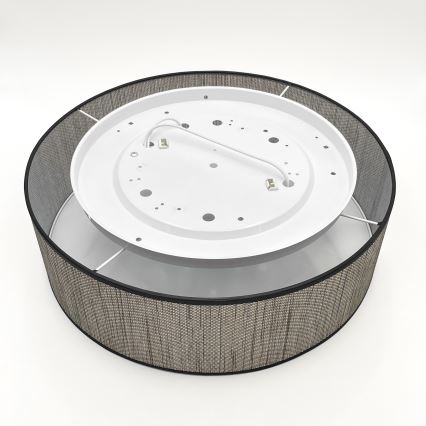 Taklampa SIRJA 2xE27/15W/230V Ø 45 cm brun