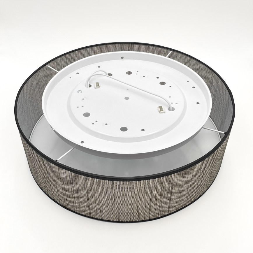 Taklampa SIRJA 2xE27/15W/230V Ø 45 cm brun