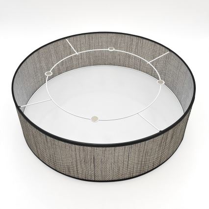 Taklampa SIRJA 2xE27/15W/230V Ø 45 cm brun