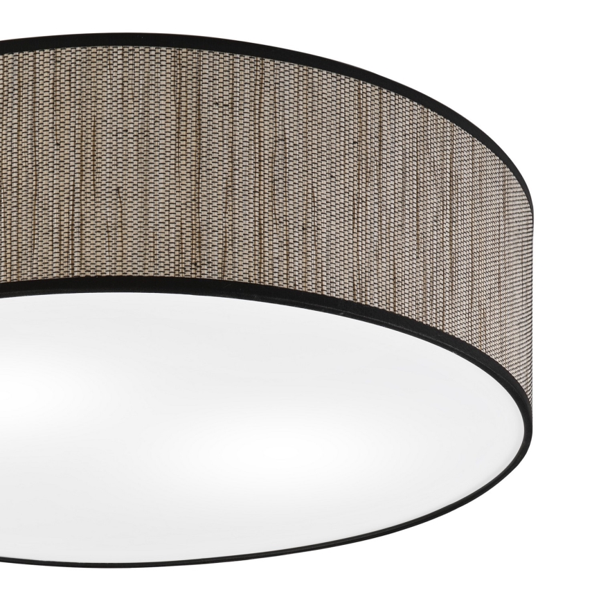 Taklampa SIRJA 2xE27/15W/230V Ø 45 cm brun