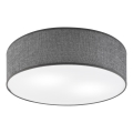Taklampa SIRJA 2xE27/15W/230V Ø 45 cm grå