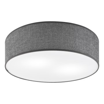 Taklampa SIRJA 2xE27/15W/230V Ø 45 cm grå