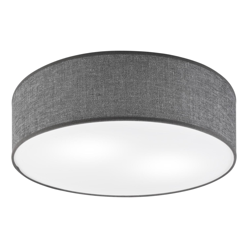 Taklampa SIRJA 2xE27/15W/230V Ø 45 cm grå