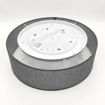 Taklampa SIRJA 2xE27/15W/230V Ø 45 cm grå