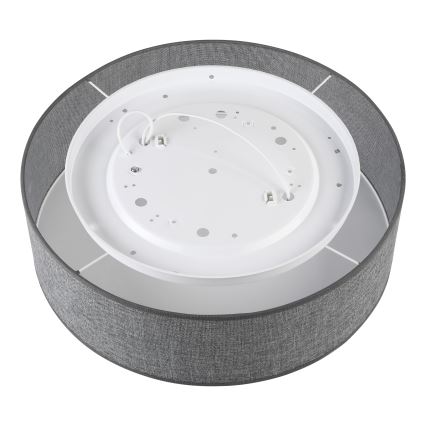 Taklampa SIRJA 2xE27/15W/230V Ø 45 cm grå