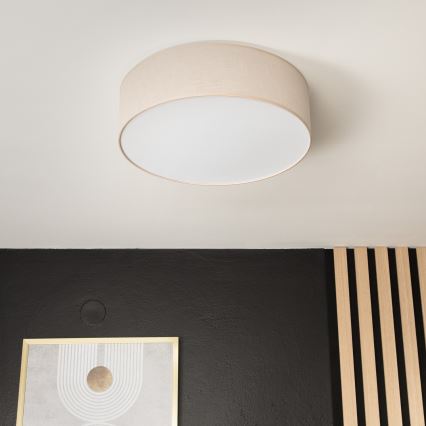 Taklampa SIRJA 2xE27/60W/230V d. 45 cm beige