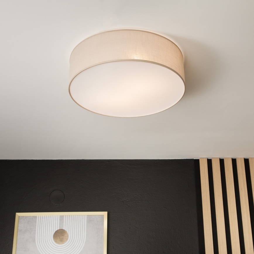 Taklampa SIRJA 2xE27/60W/230V d. 45 cm beige