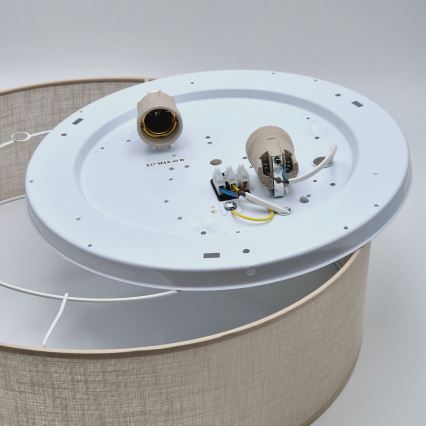 Taklampa SIRJA 2xE27/60W/230V d. 45 cm beige