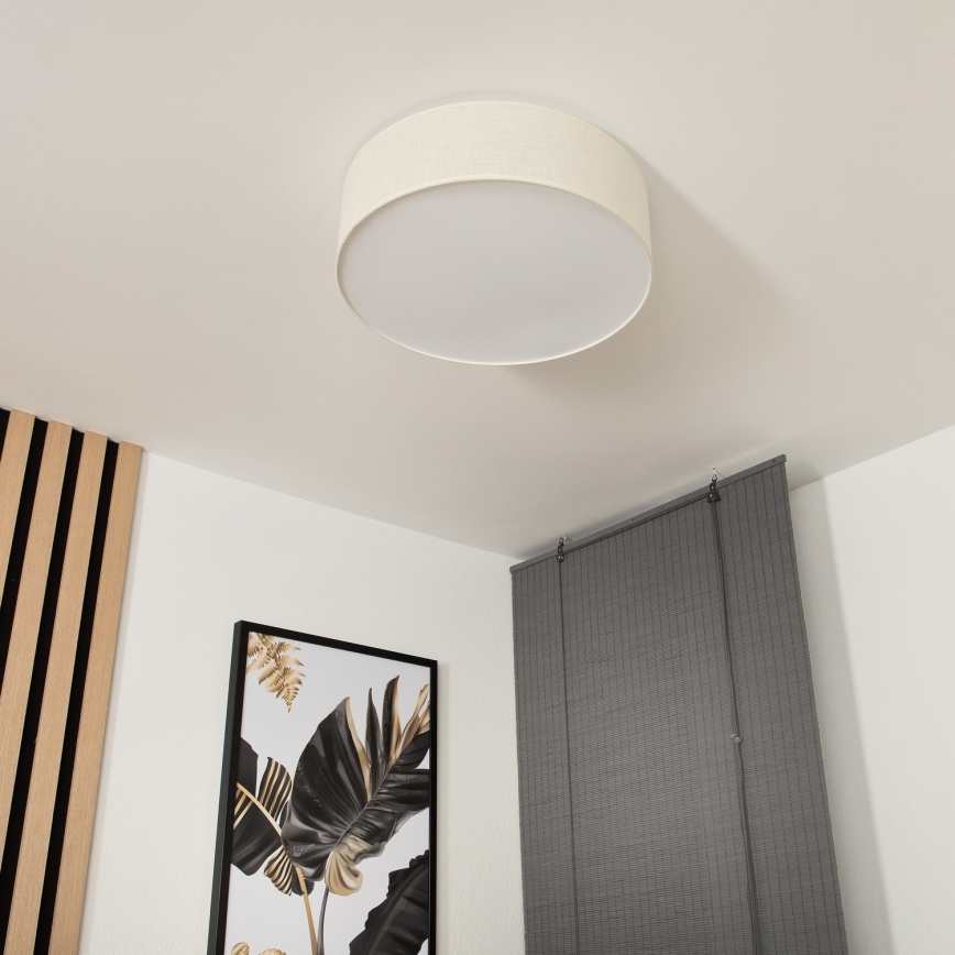 Taklampa SIRJA 2xE27/60W/230V d. 45 cm krämig