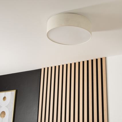 Taklampa SIRJA 2xE27/60W/230V d. 45 cm krämig
