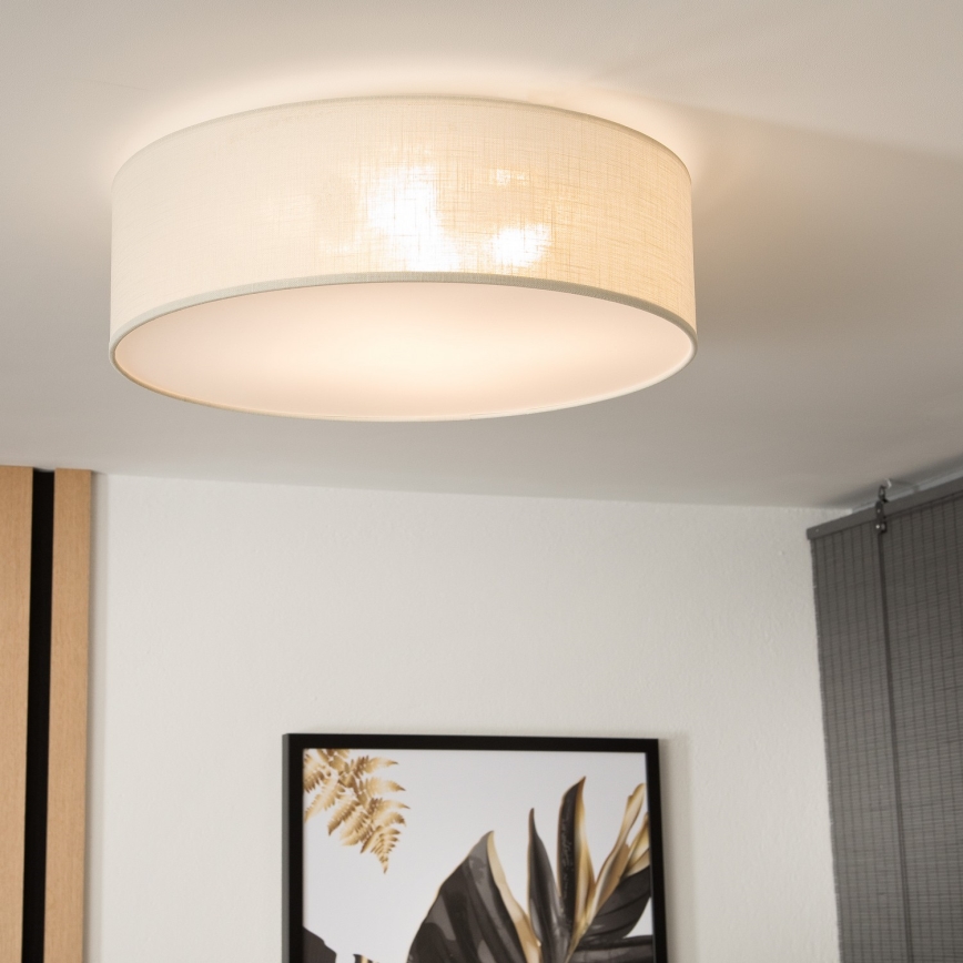 Taklampa SIRJA 2xE27/60W/230V d. 45 cm krämig