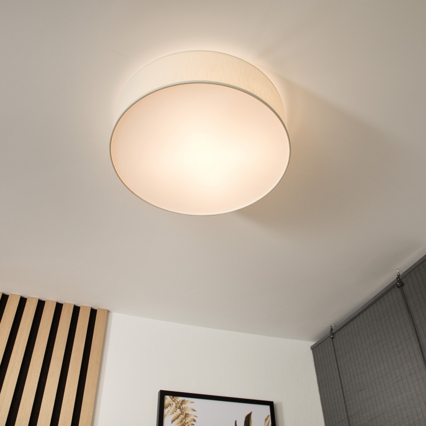 Taklampa SIRJA 2xE27/60W/230V d. 45 cm krämig