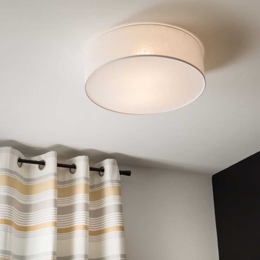 Taklampa SIRJA 2xE27/60W/230V d. 45 cm vit