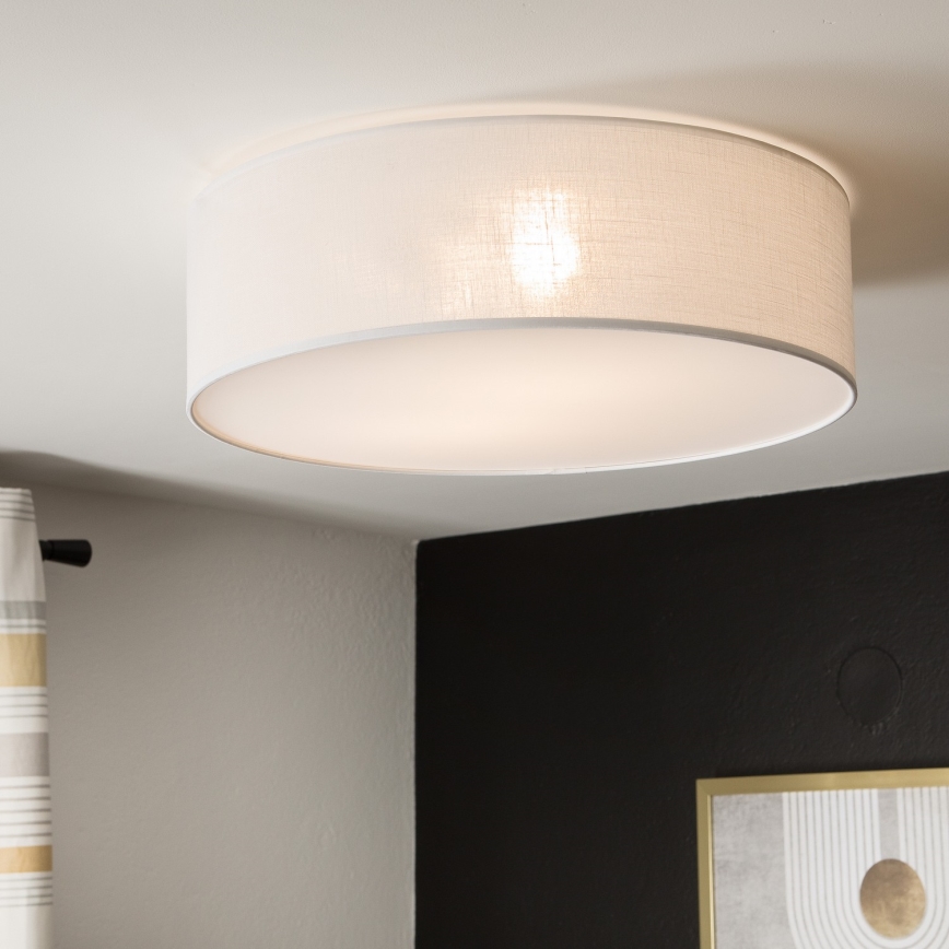 Taklampa SIRJA 2xE27/60W/230V d. 45 cm vit